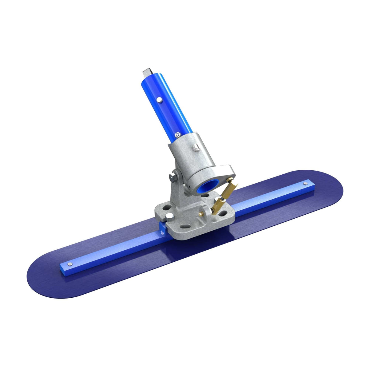 Bon Tool Round End Blue Steel Fresno with Rock n’ Roll® Bracket - RHINOBUILD Bricklaying Tools