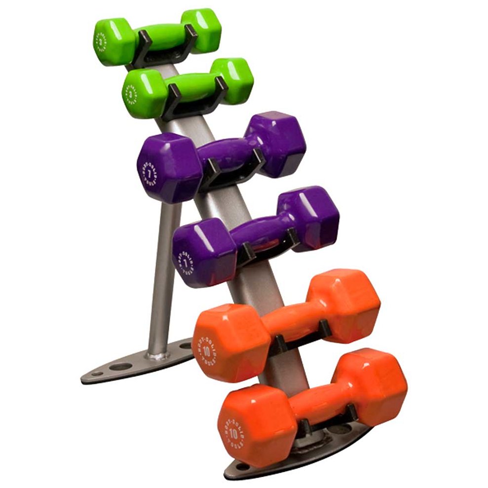 SMALL VINYL OR NEOPRENE DUMBBELL RACK