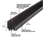 36 in. Vinyl L-Shape Screw-on Under Door Seal