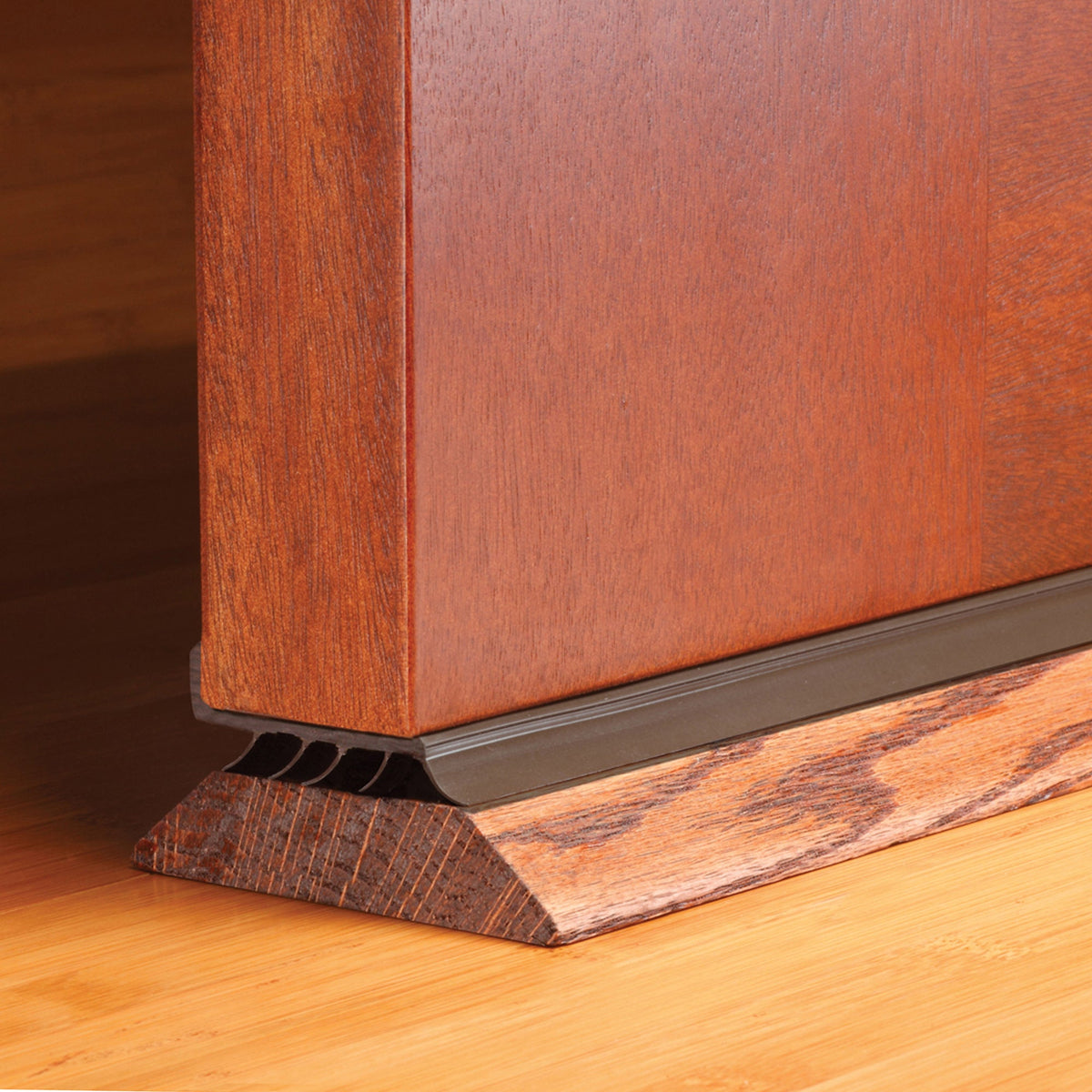 36 in. Brown Vinyl Concealed Screw/Nail-on Under Door Seal