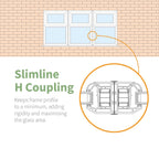 70mm Window Frame H Coupling