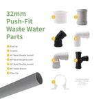 Kayflow 32mm Push-Fit Waste Water Parts