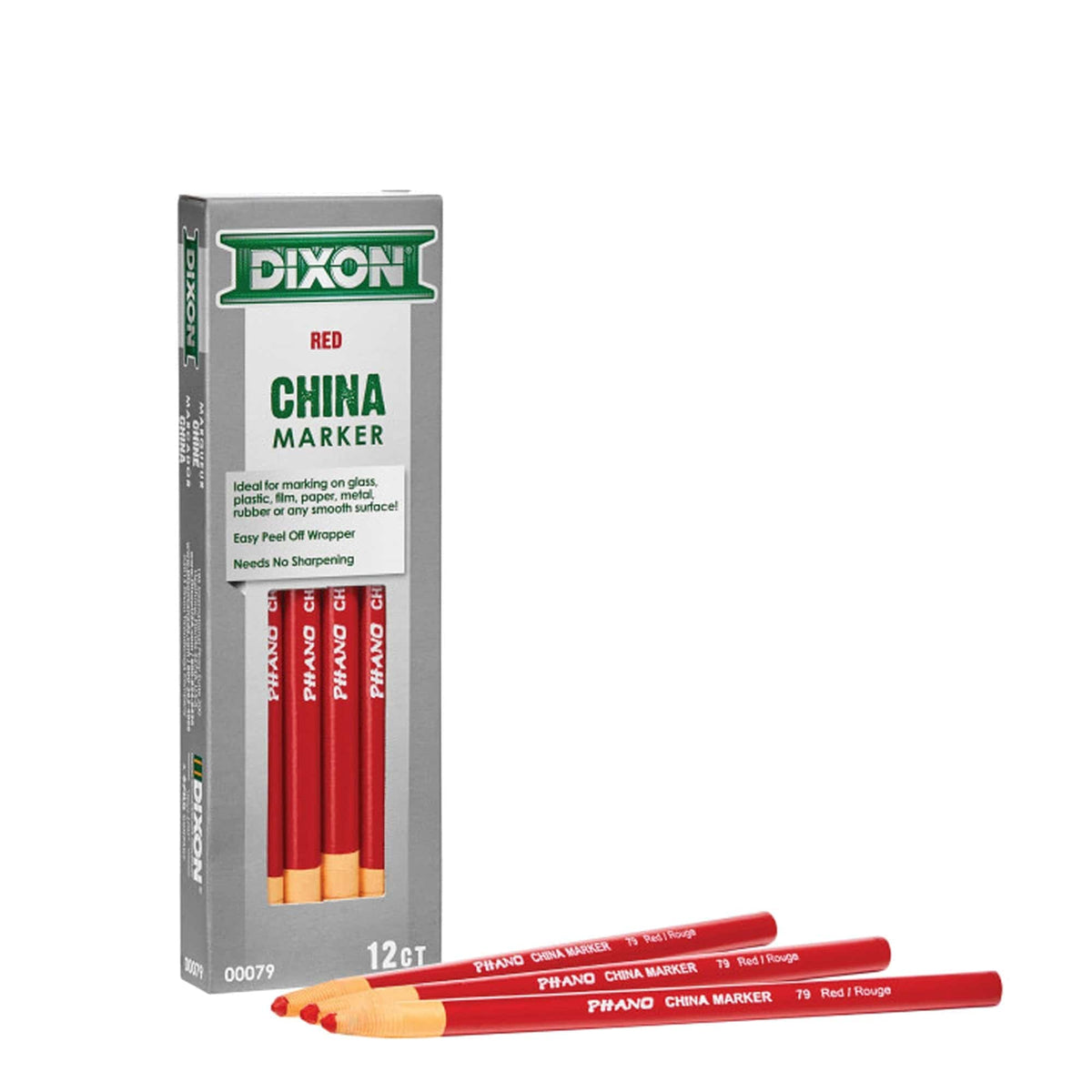 Dixon China Marker - Red 84-280 (Single Pencil) - RHINOBUILD Bricklaying Tools