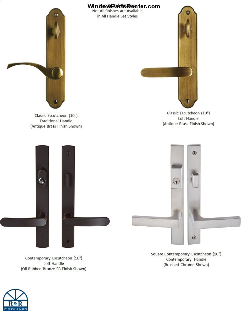 840 - Current Style Active  Amesbury Truth Sentry® .63  and Sentry® .03 Active Handle Set For GU Multi Point Hardware