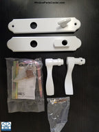 840OST- old short style Amesbury Truth Handle Set for GU Multi Point Hurd Swinging Door