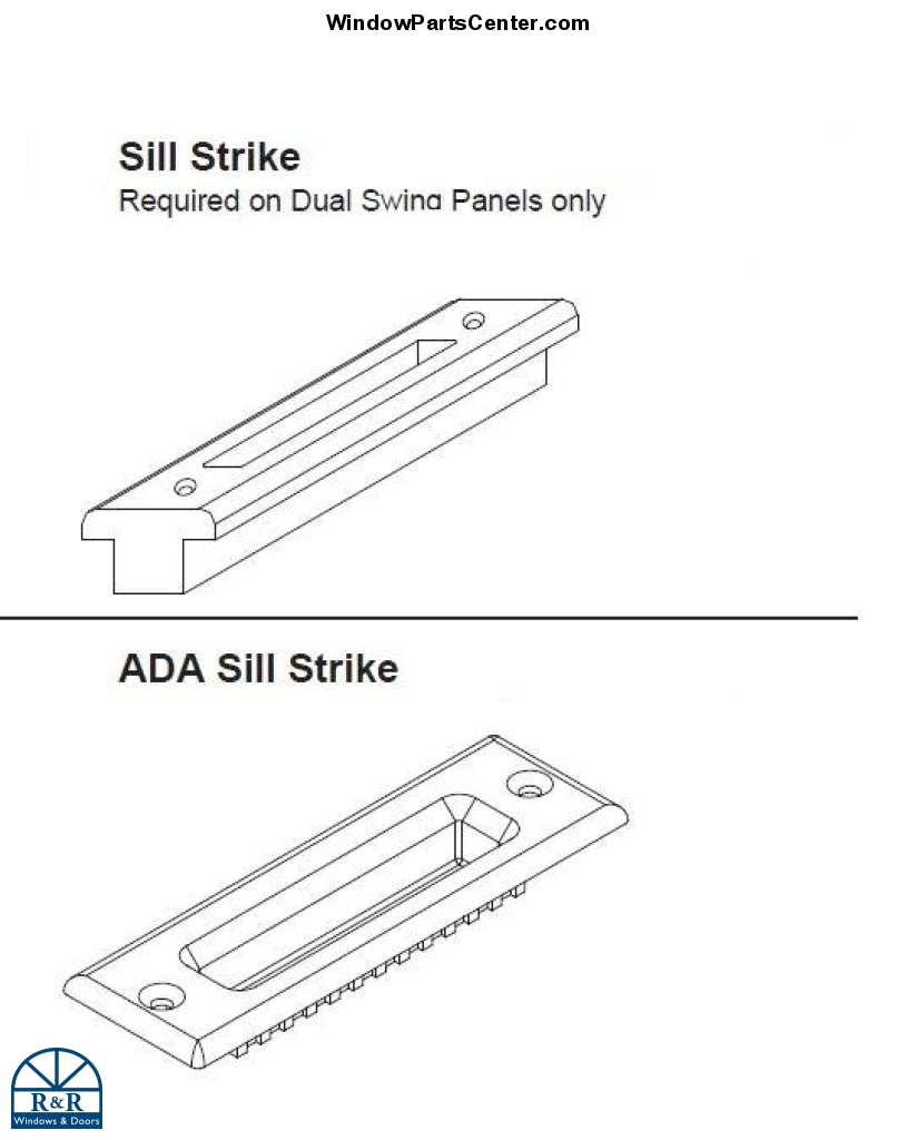 847 - GU Sill Strike Plug and ADA For Swinging Doors