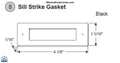 848 - GU Sill Strike Gasket For Swinging Doors