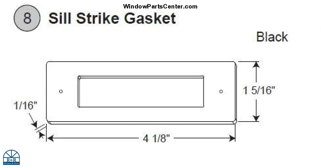 848 - GU Sill Strike Gasket For Swinging Doors