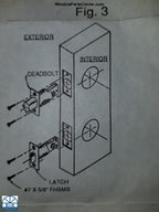 852-002 Latch For W&F Hurd Handle Set 1200 Series 