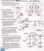 852 - Handle Set 6 inch Center to Center Bore