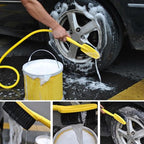 Car Spray and Wash Brush Vehicle Wash Hand Brush Washing Tool Hose Adaptor