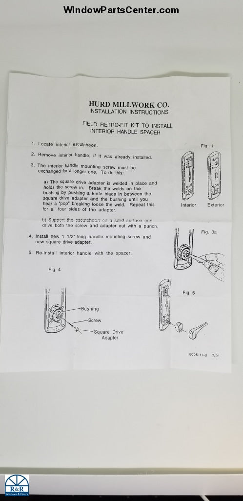 870 - W&F Handle Extension - 1200 SERIES 3/4 INCH HANDLE EXTENSION