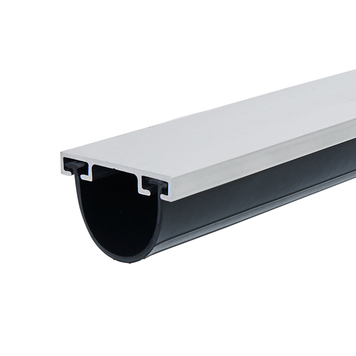 9 ft. Black Aluminum and Vinyl Garage Door Bottom Seal