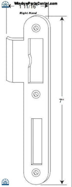 880 - GU Latch and Dead Bolt Strike Plate