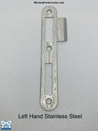 880 - Gu Latch And Dead Bolt Strike Plate Left Hand / Stainless Steel