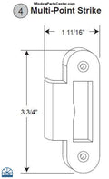 881 - GU Multi Point In Swinging Door Strike