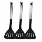 6PK Non Stick Slotted Spatula Masher 90 Degree Nylon Turner Kitchen Utensil