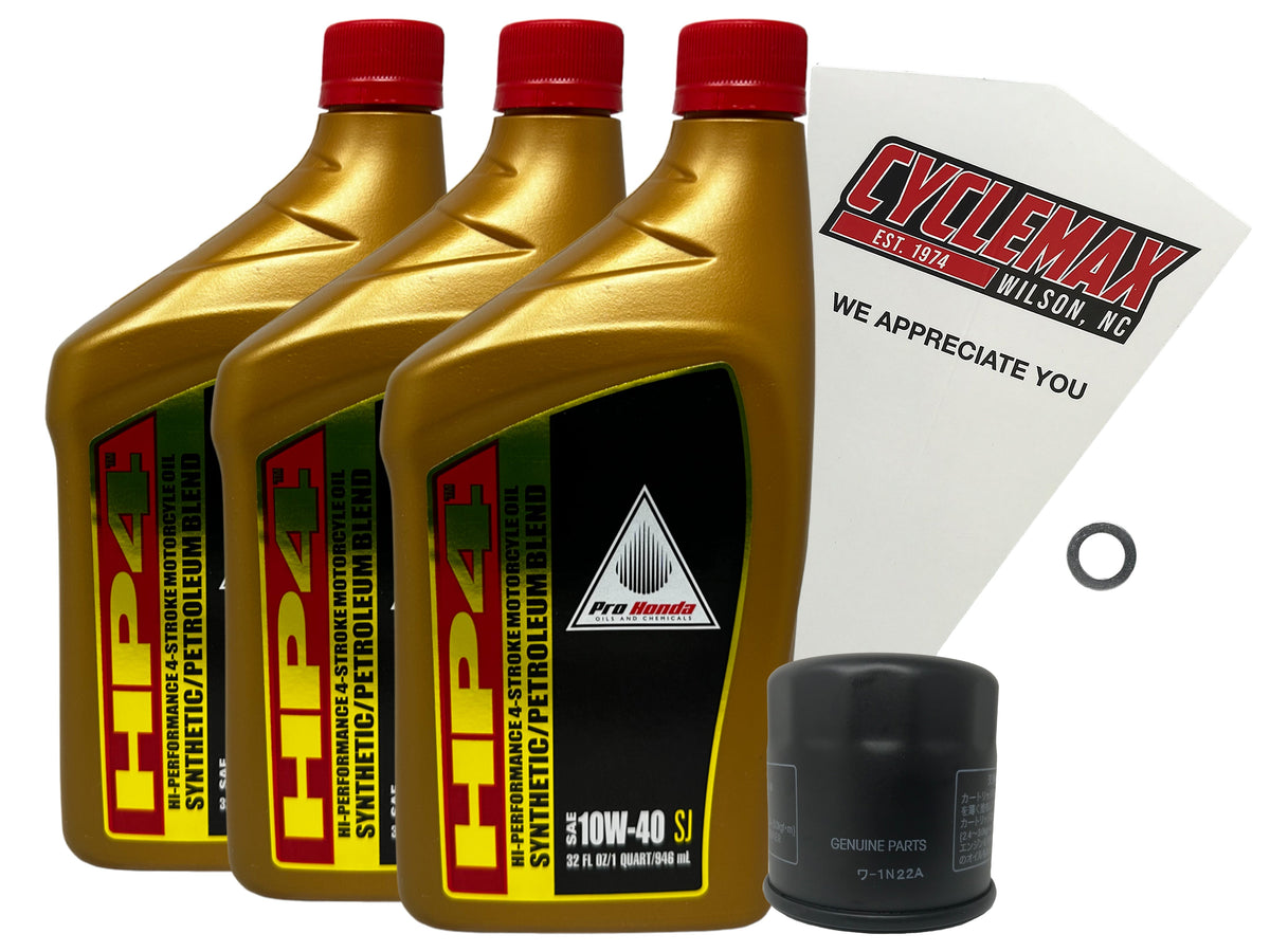 Honda HP4 Semi-Synthetic Oil Change Kit for 2013 CB500F