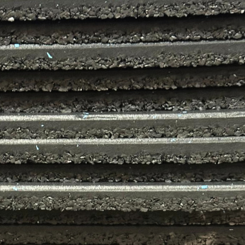 Commercial Premium Rubber Gym Flooring -  Black/Blue Flecks 1m x 1m x 15mm