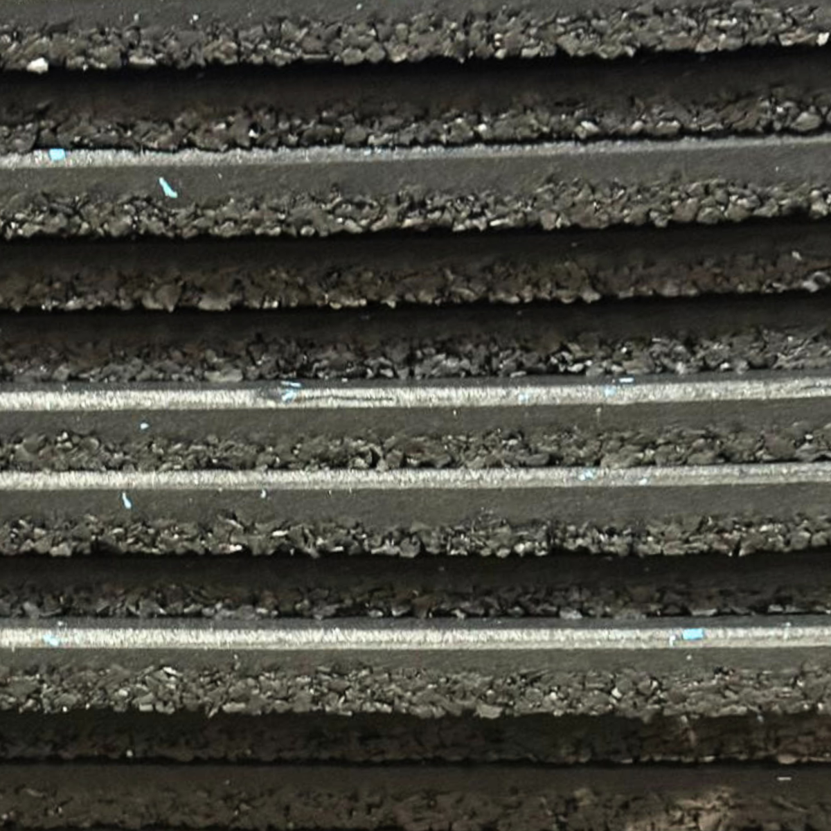 Commercial Premium Rubber Gym Flooring -  Black/Blue Flecks 1m x 1m x 15mm