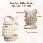 GentleTouch Cotton-Linen Ergonomic Baby Carrier