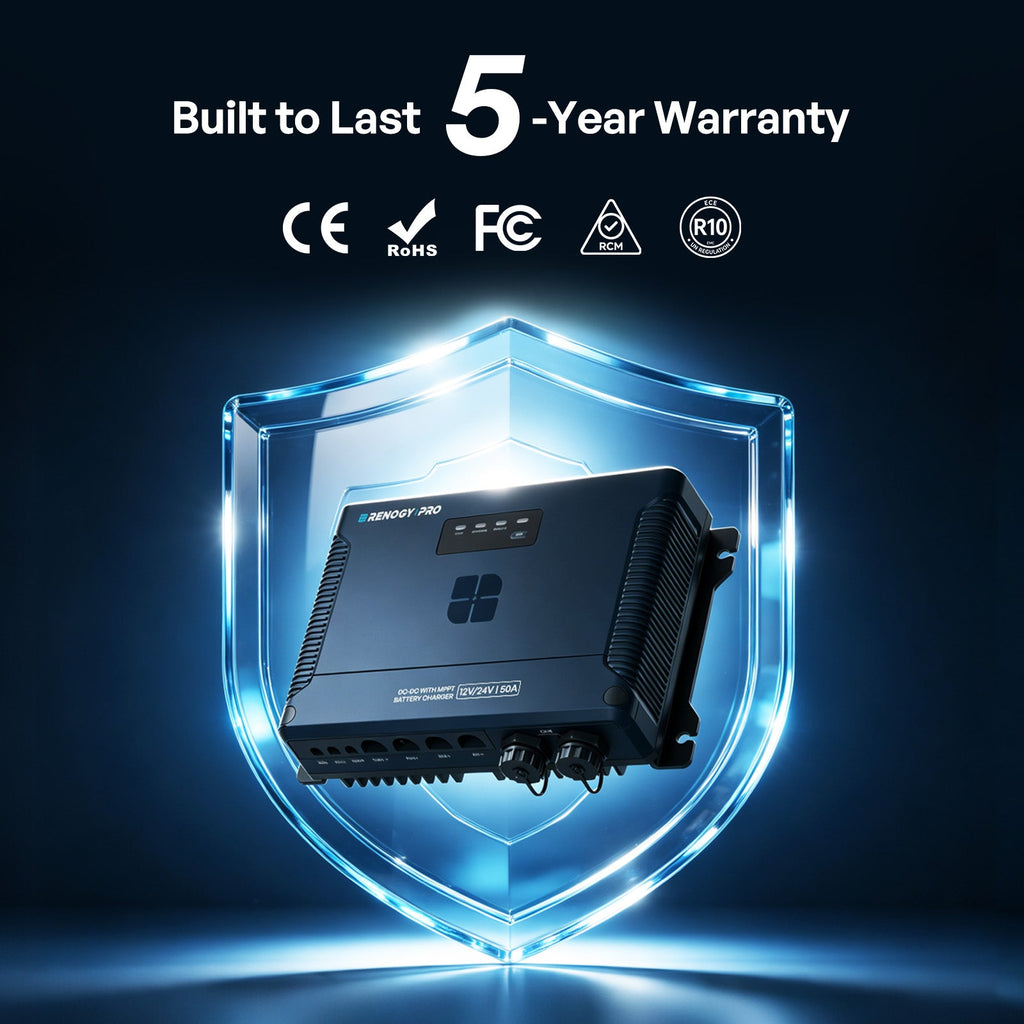12/24V 50A IP67 DC-DC with MPPT Battery Charger