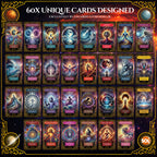 Lunar Pathways Oracle Cards Deck | Tarot Guide Book | 60 Pack