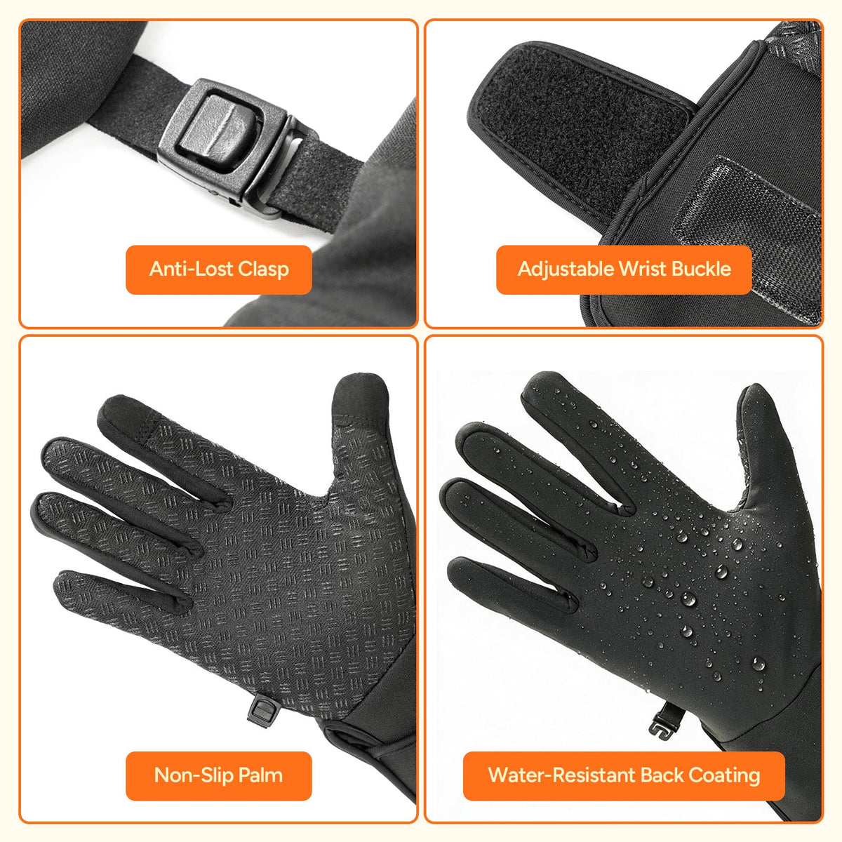 Dr.Prepare Heated Gloves with Dual 7.4V 3000mAh Batteries