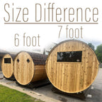 10 Person Cedar Barrel Sauna  | 7′ x 8'