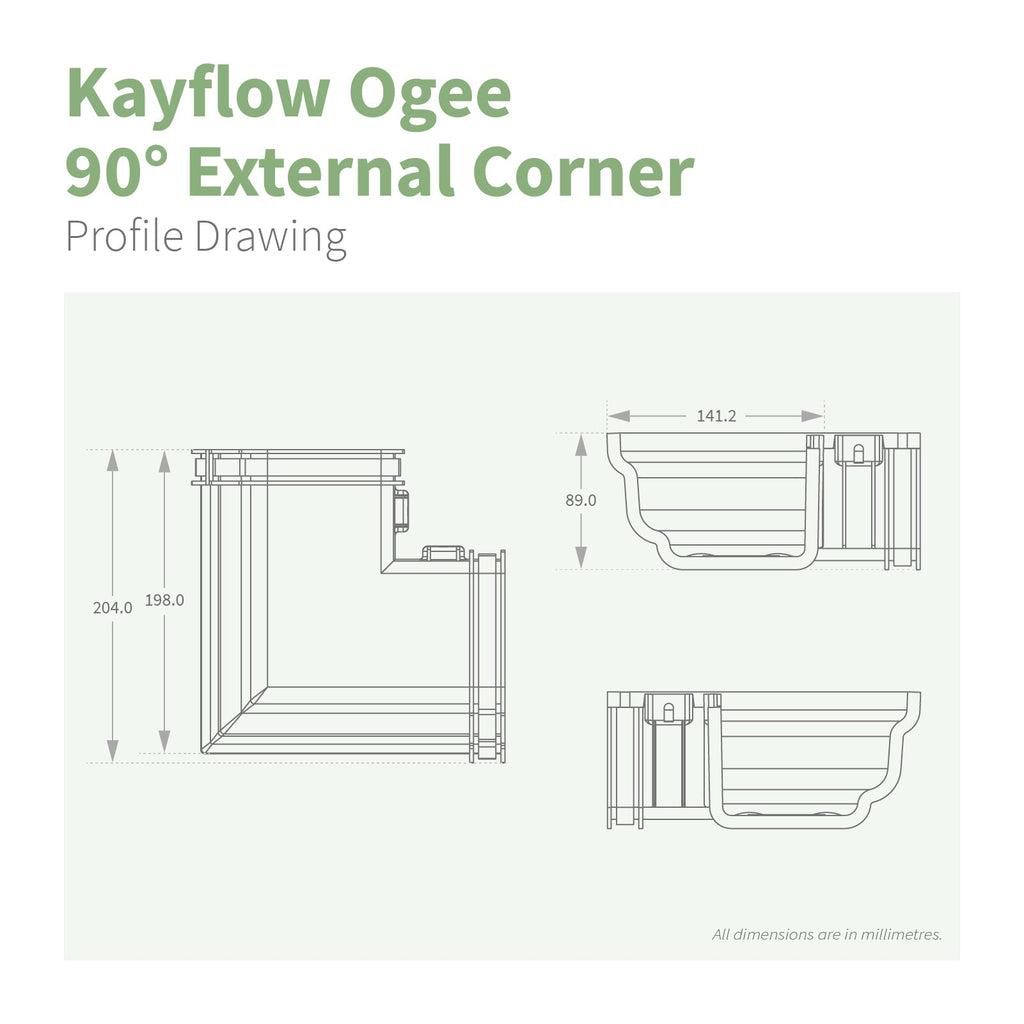 Kayflow Ogee 120mm Gutter Parts