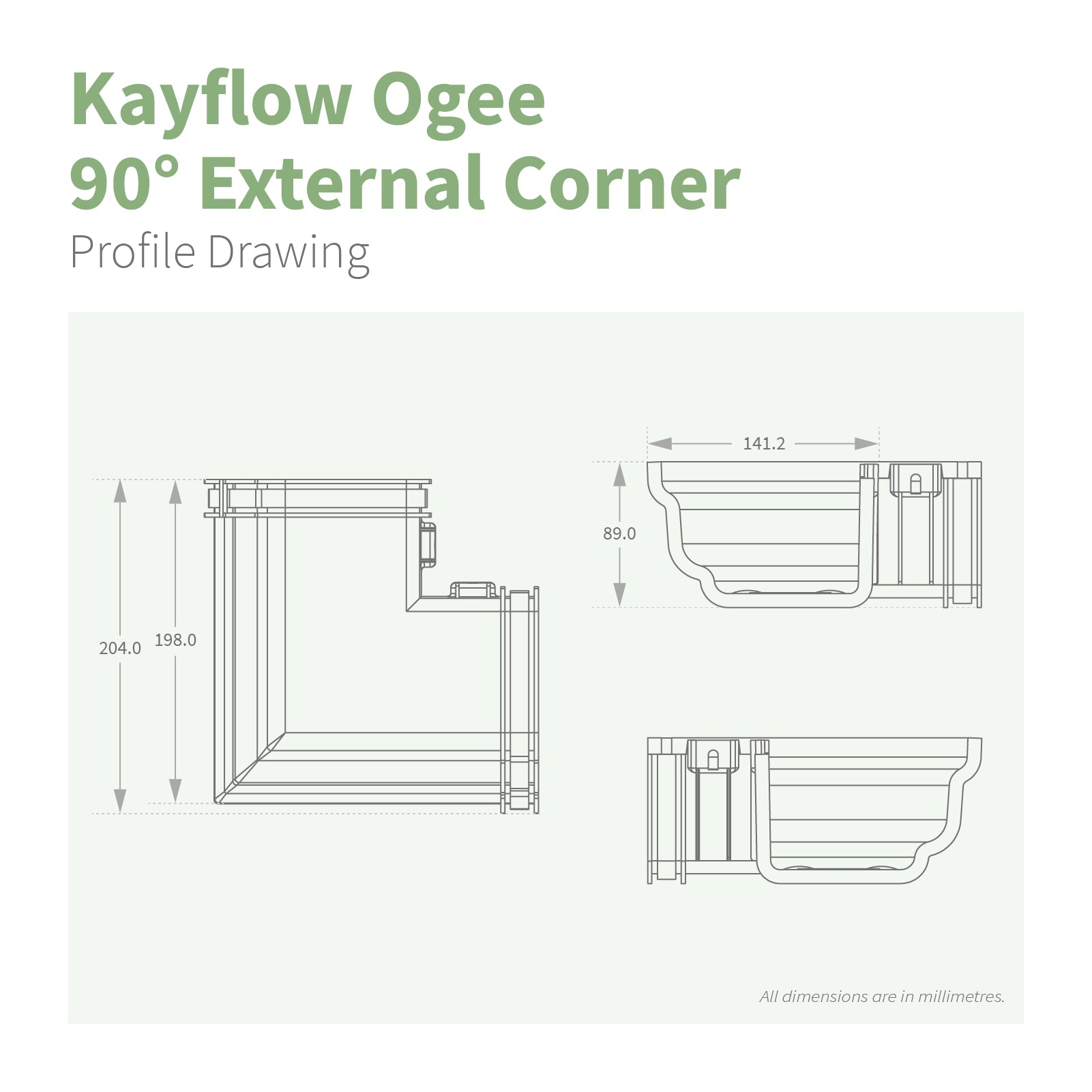 Kayflow Ogee 120mm Gutter Parts