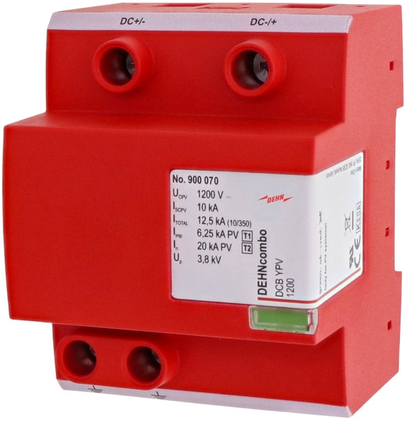 DEHN PV DC Lightning Current & Surge Arrester - Type 1 + 2 combined 1200VDC