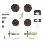 Kwikset 96900-421 Entry Knob and Single Cylinder Deadbolt