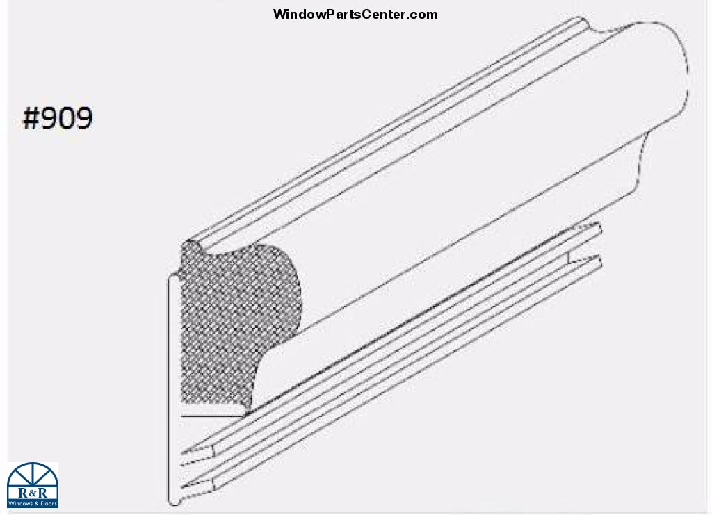 909 Foam Filled Window Weather-Strip