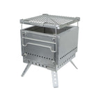 Secondary Combustion Portable Grill Firepit - With Grill & Bag