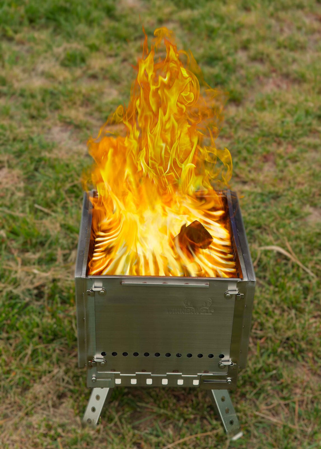 Secondary Combustion Portable Grill Firepit - With Grill & Bag