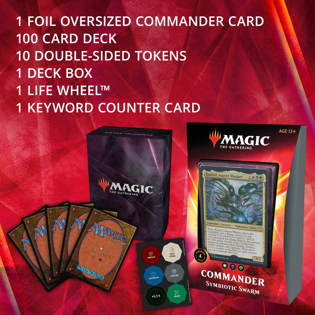 Magic: The Gathering Symbiotic Swarm Ikoria Commander Deck | 100 Card Deck | 4 Foil Legendary Creatures