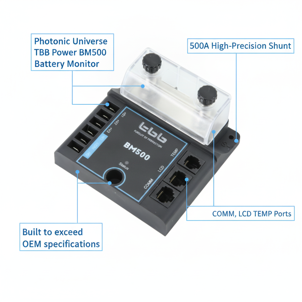 TBB Power 500A 12V/24V/48V battery shunt