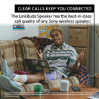 Certified Refurbished - Sony LinkBuds Portable Bluetooth Speaker Wireless Stereo Sound Black