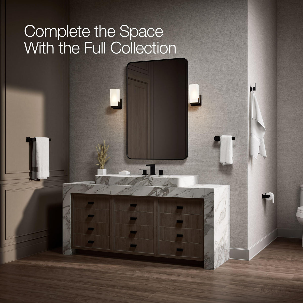 Open Box - Kohler K-26635-BL - Towel Bar Bathroom Hardware
