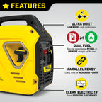 Champion 92001i-DF 2200 Watt (2.2kW) "Mighty Atom" Dual Fuel Inverter Generator