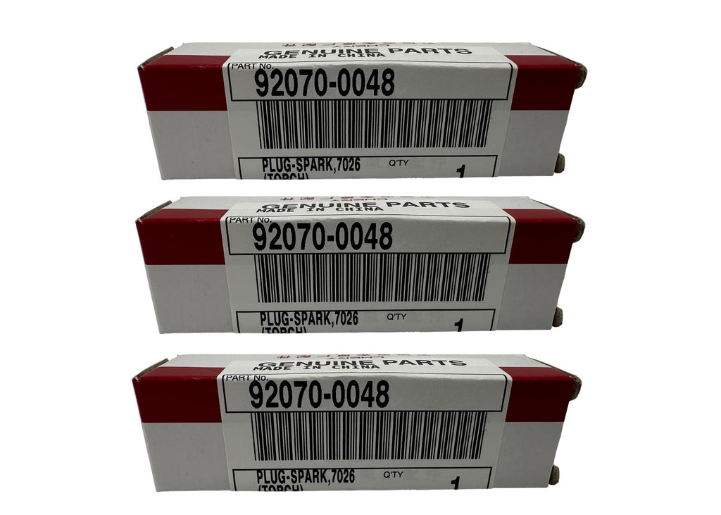 Genuine OEM Kawasaki Spark Plug 92070-0048 7026 - 3 Pack