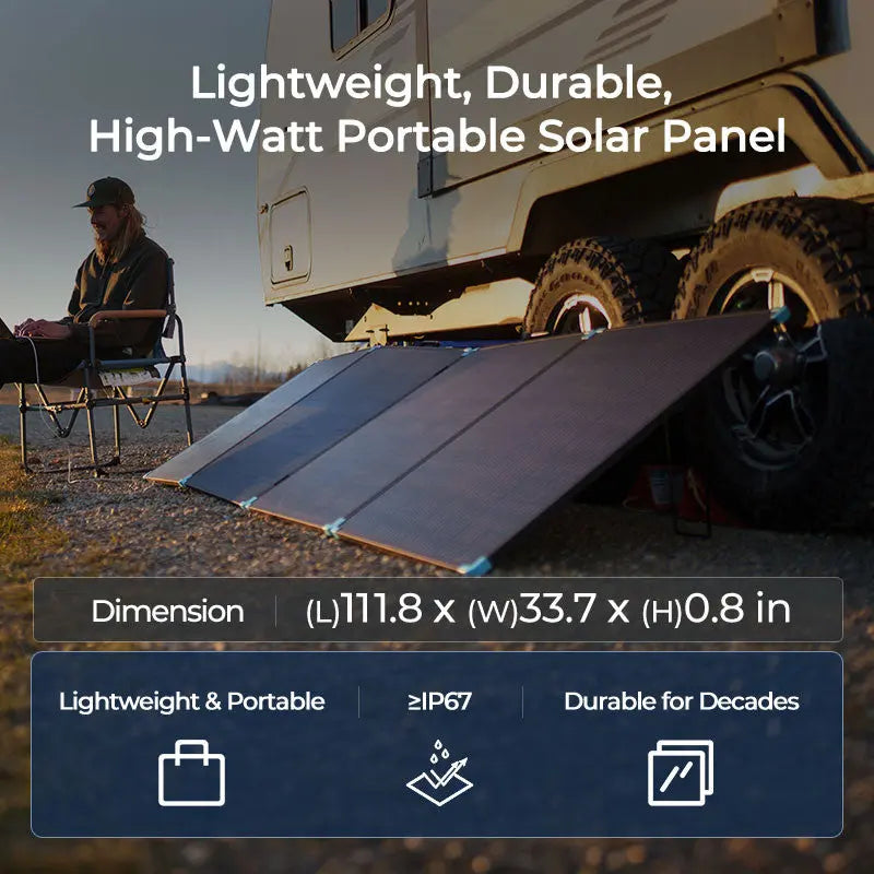 220/400W Lightweight Portable Solar Panel Suitcase