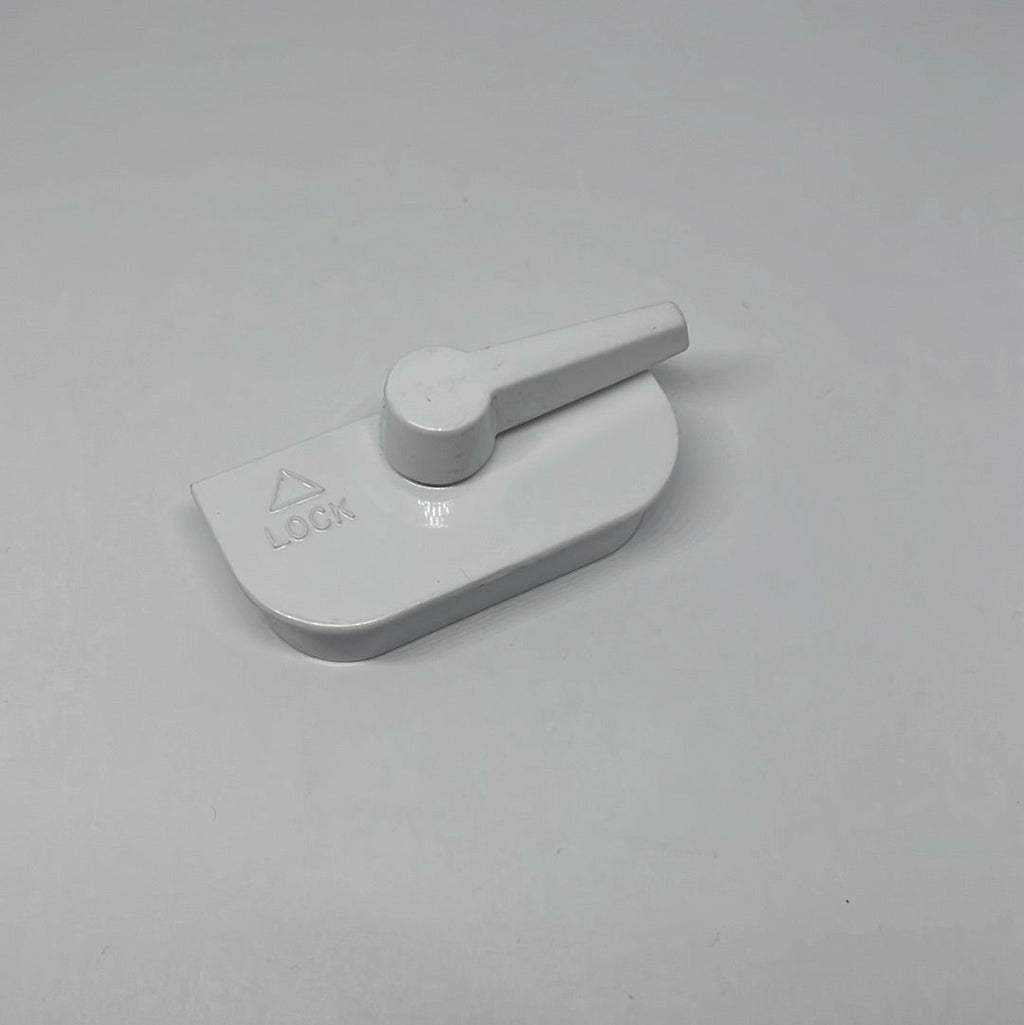 S1146 Double Hung Window Sash Lock  Crestline and Vetter color white on a white background Number Stamped on back of lock: 9593-2