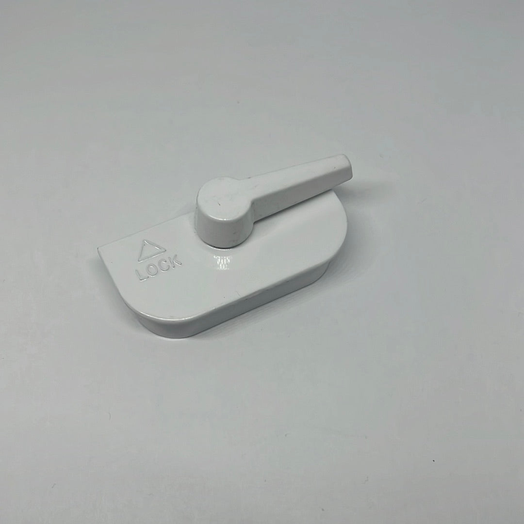 S1146 Double Hung Window Sash Lock  Crestline and Vetter color white on a white background Number Stamped on back of lock: 9593-2