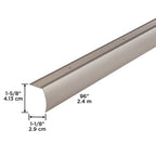1-5/8 In. X1-5/8 In. X96 In. Aluminum Stair Edging Hammered