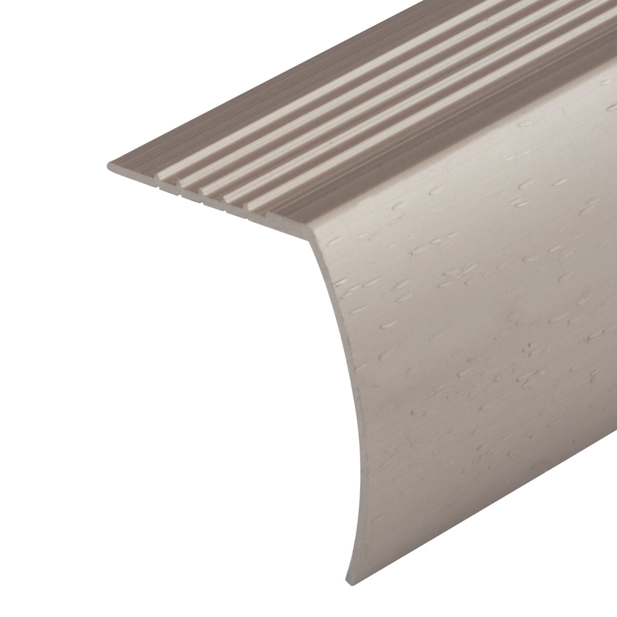 1-5/8 In. X1-5/8 In. X96 In. Aluminum Stair Edging Hammered