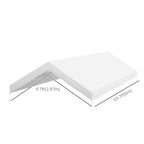 10' x 20' Carport Replacement Canopy with Bungee Cords, White