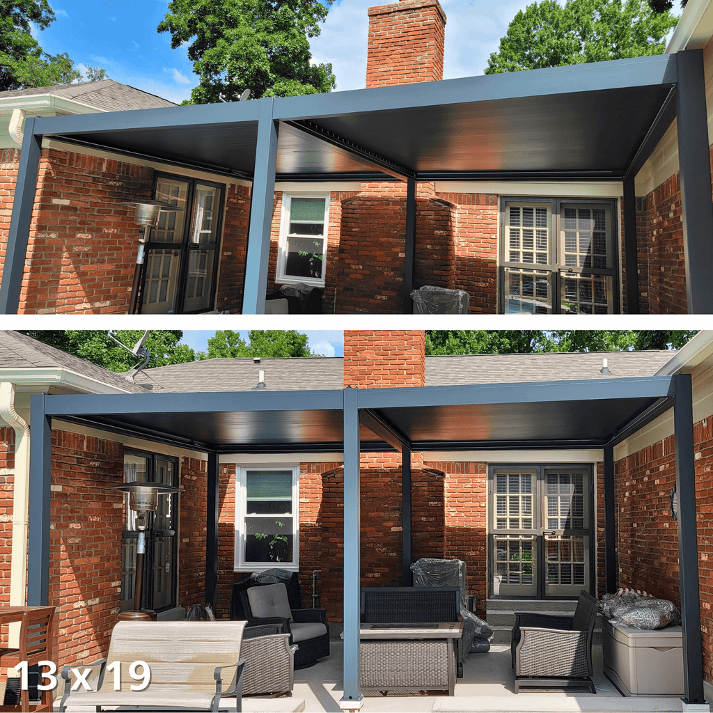 Villa Pergola - Motorized Louver w/ Edge Lighting