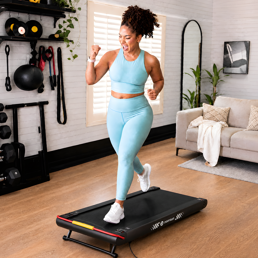 DeerRun Sleek Rise 1 15% Auto Incline Walking Pad for Cardio Training